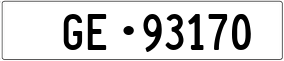 Truck License Plate